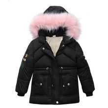 Load image into Gallery viewer, Children Coat Baby Girls winter Coats long sleeve coat girl's warm Baby jacket Winter Outerwear cartoon fleece