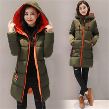 Load image into Gallery viewer, Parka Women 2019 Winter Jacket Women Coat Hooded Outwear Female Parka Thick Cotton Padded Lining Winter Female Basic Coats Z30