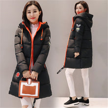 Load image into Gallery viewer, Parka Women 2019 Winter Jacket Women Coat Hooded Outwear Female Parka Thick Cotton Padded Lining Winter Female Basic Coats Z30