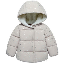 Load image into Gallery viewer, Baby autumn and winter new warm clothing children's jacket thickening plus velvet padded jacket boy hooded jacket boy warm jacke