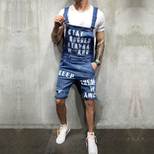 Load image into Gallery viewer, Hip hop Fashion Men's Ripped Jeans Jumpsuits Hi Street Distressed Denim Bib Overalls For Man Suspender Pants Size S-XXXL