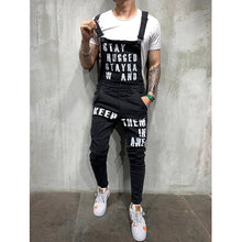 Load image into Gallery viewer, Hip hop Fashion Men's Ripped Jeans Jumpsuits Hi Street Distressed Denim Bib Overalls For Man Suspender Pants Size S-XXXL