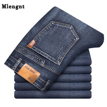 Load image into Gallery viewer, 2019 New Business Mens Classic Denim Jeans Black Summer Thin Slim Fit Pants High Stretch Fashion Skinny Male Vintage Jeans ZLS11