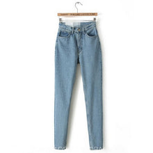 Load image into Gallery viewer, 2019 New Slim Pencil Pants Vintage High Waist Jeans New Womens Pants Full Length Pants Loose Cowboy Pants Jeans Woman