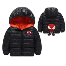 Load image into Gallery viewer, Baby autumn and winter new warm clothing children's jacket thickening plus velvet padded jacket boy hooded jacket boy warm jacke