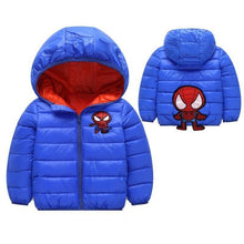 Load image into Gallery viewer, Baby autumn and winter new warm clothing children's jacket thickening plus velvet padded jacket boy hooded jacket boy warm jacke