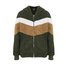 Load image into Gallery viewer, Warm Winter Autumn Jacket Women Fleece Jumper Zip-up Soft Thick New Long Sleeve Plush Teddy Hoodie Jackets Patchwork Coats GV875
