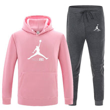 Load image into Gallery viewer, 23 JORDAN Autumn winter Hot Sale Men's Sets Hoodie+pants 2 Pieces Sets Casual Tracksuit Male Sportswear Gyms Fitness Sweatpants