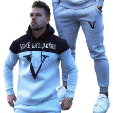 Load image into Gallery viewer, GYMOHYEAH NEW sporting suits mens fashion tracksuit men trainingspak survetement Men's Sportwear Suit Hoodies Tracksuit Set Male